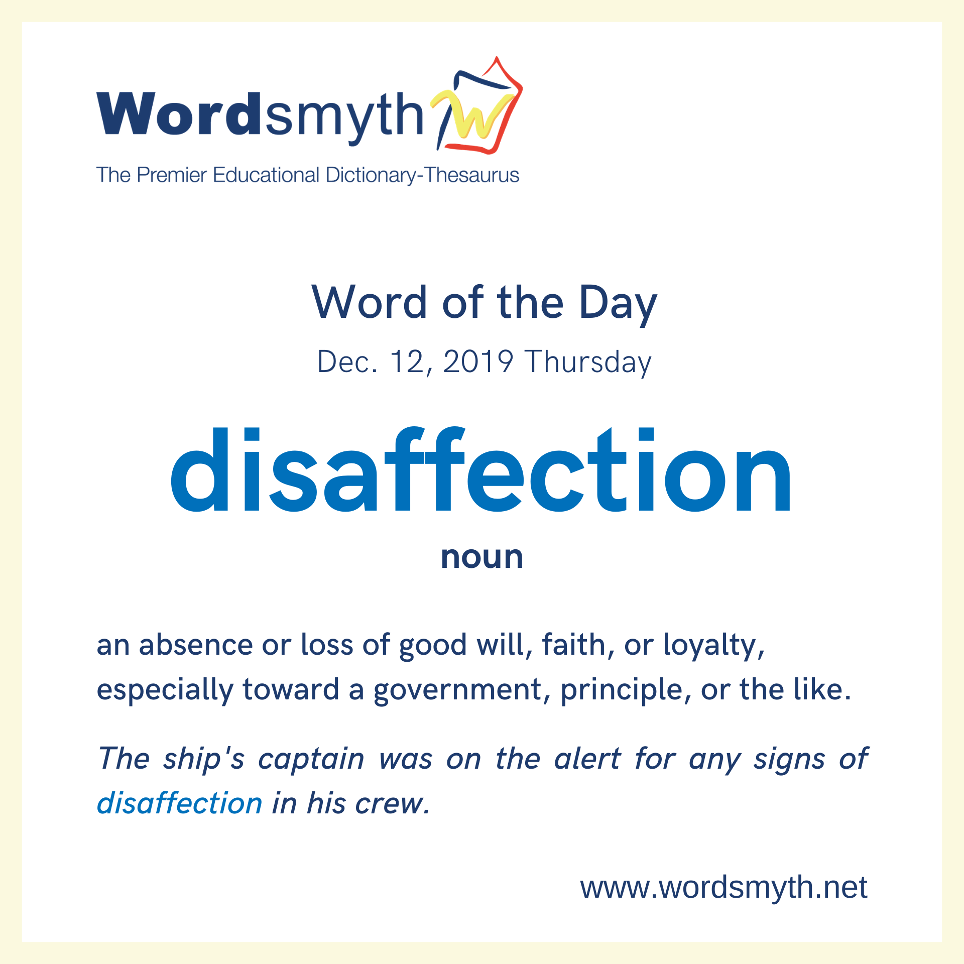 disaffection