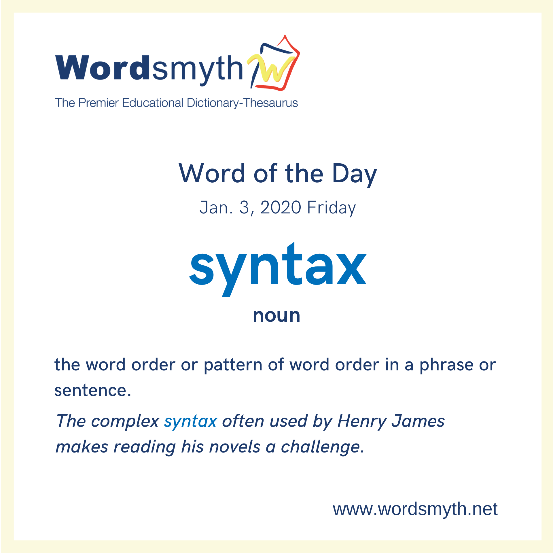 word of the day